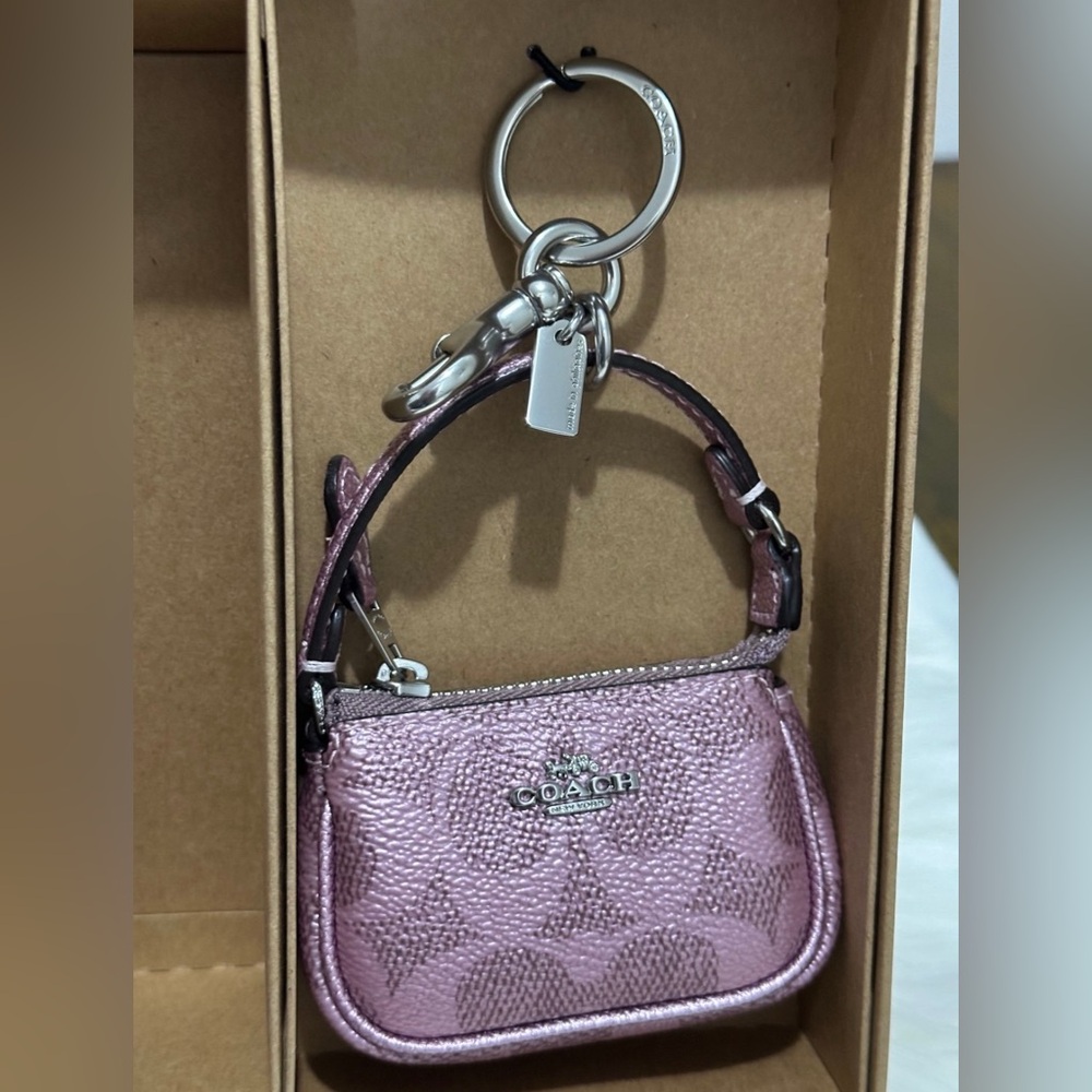 Coach  Nolita Bag Charm In Signature Canvas